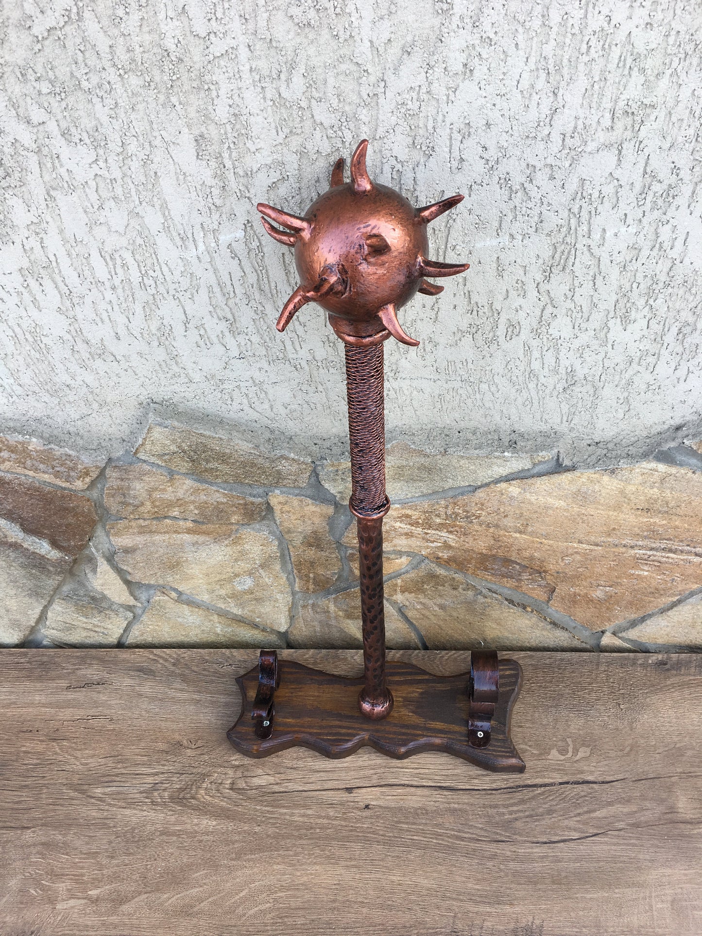 Wall mace, war mace, mace, mace weapon, mace medieval, bear claws, mace holder, flail, chain flail, viking axe, mens gifts,iron gift for him