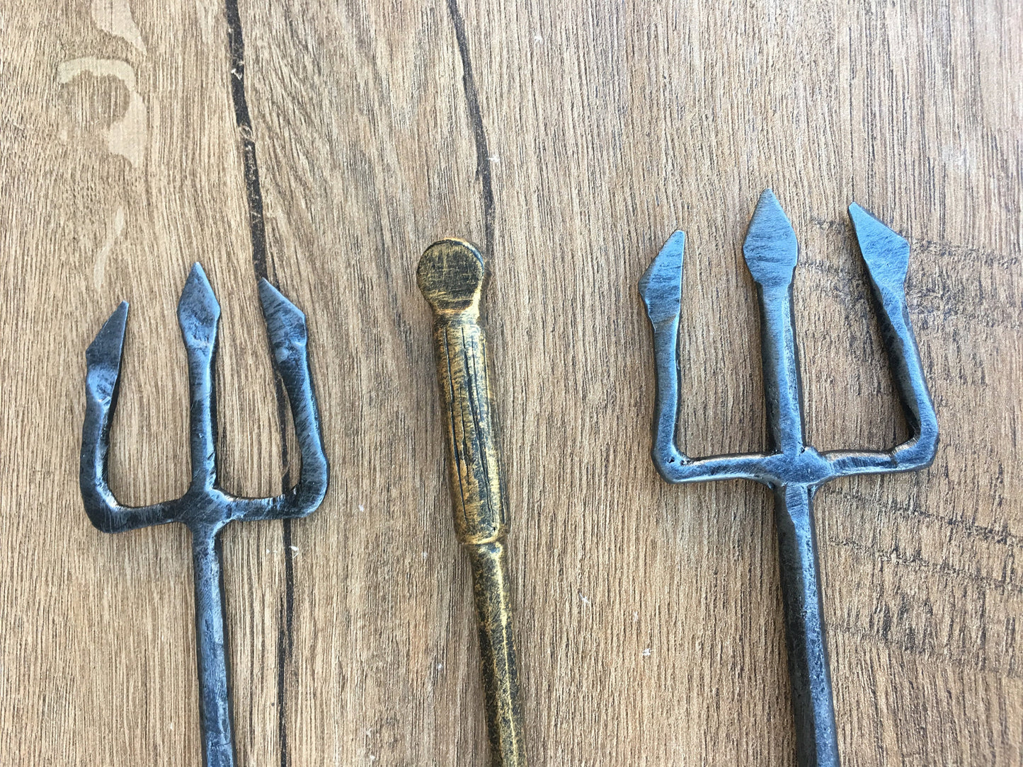 Hand forged trident, cosplay weapon, trident, Poseidon, Neptune, mermaid, Triton, King Triton, trident props, trident toys, trident scepter