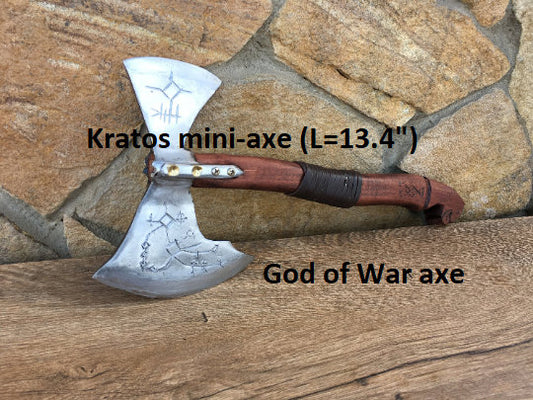 Kratos axe, Leviathan axe, God of War, viking hatchet, viking axe, mens gifts, cosplay axe, cosplay weapon, cosplay armor, cosplay,cosplayer