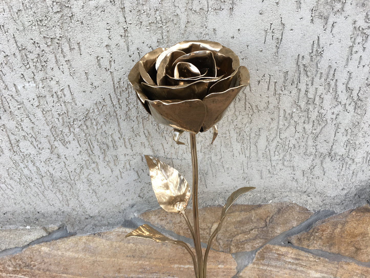 Hand forged rose, iron anniversary gift for her, steel anniversary gift, anniversary gift for her, wedding anniversary gift, forged rose