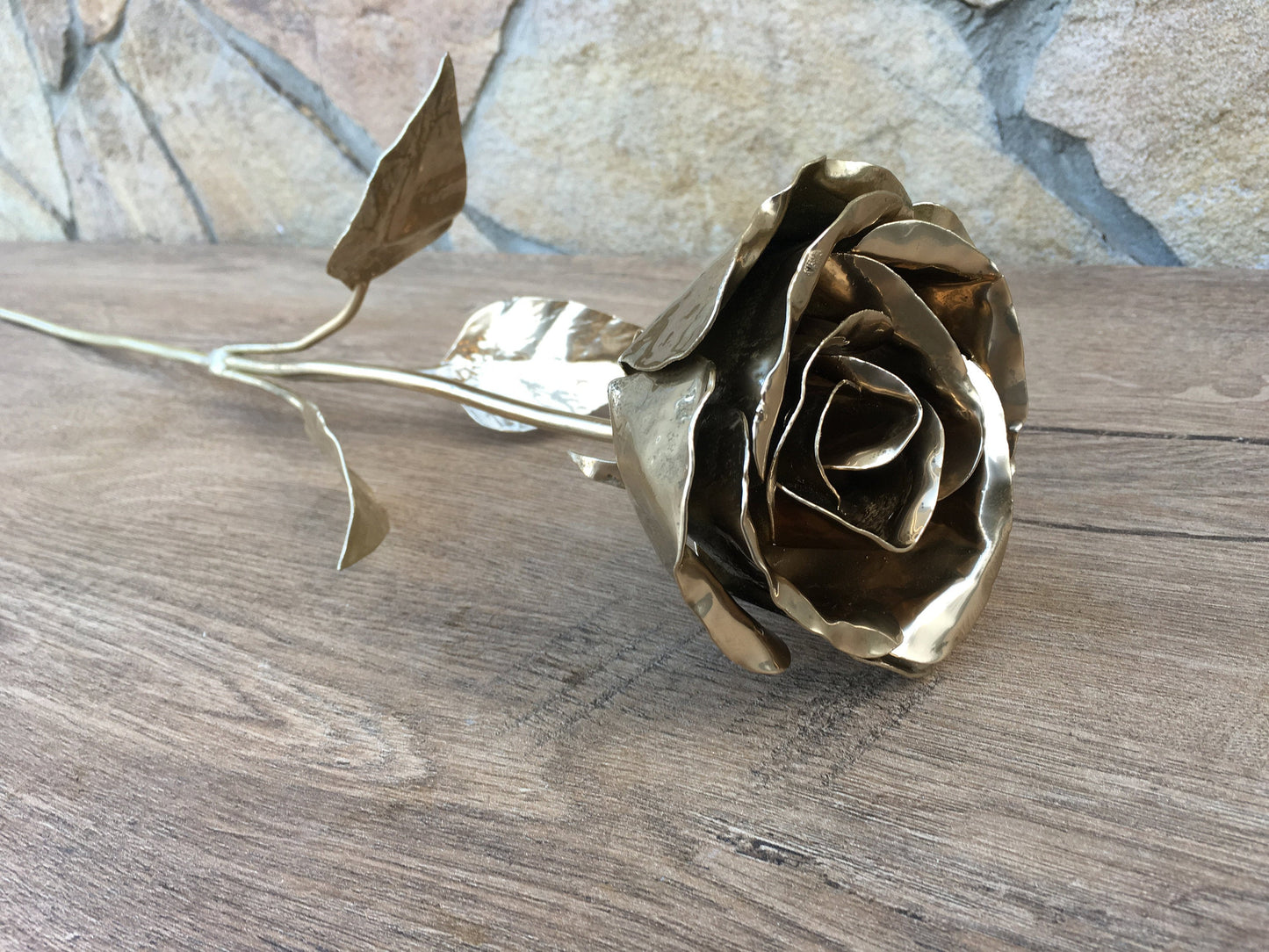 Hand forged rose, iron anniversary gift for her, steel anniversary gift, anniversary gift for her, wedding anniversary gift, forged rose