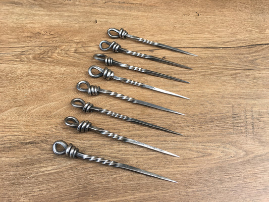 Food pricker, viking cutlery, stainless steel viking skewers, medieval kitchen, middle ages, reenactment, grill tools, camp equipment,viking