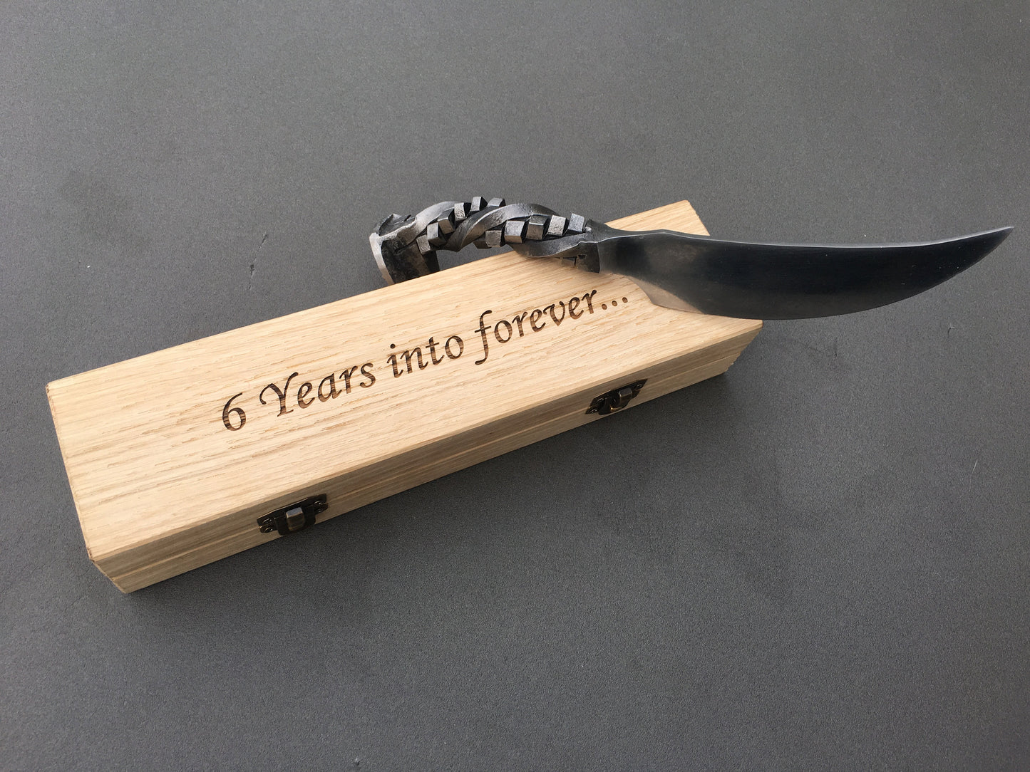 6 year anniversary, railroad spike knife,  6th anniversary, 6th anniversary gift for him, iron gift for him, iron anniversary gift for him