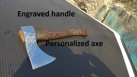 Engraved axe handle, viking axe, tomahawk, hatchet, mens gifts, medieval axe, viking gift, viking camp,Norse axe,Fathers day gift,iron gifts