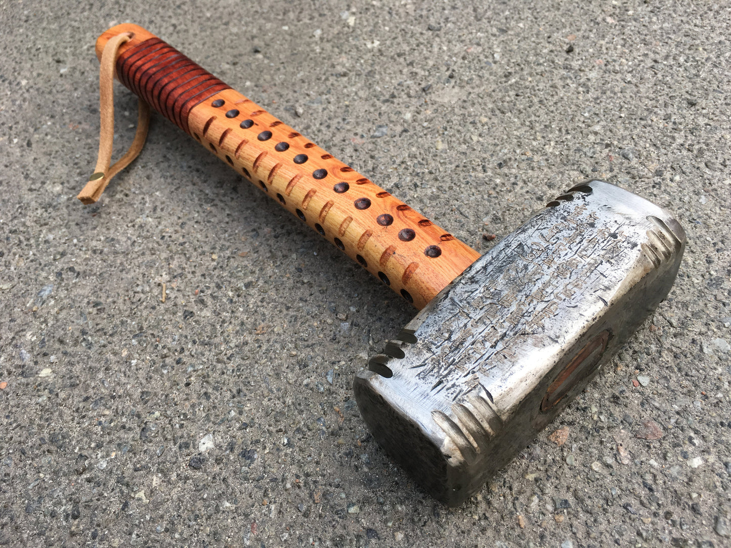 Hand forged hammer, blacksmith hammer, iron gift for him, wedding shower gift, bridal party gift, viking gift, viking hammer, nordic hammer