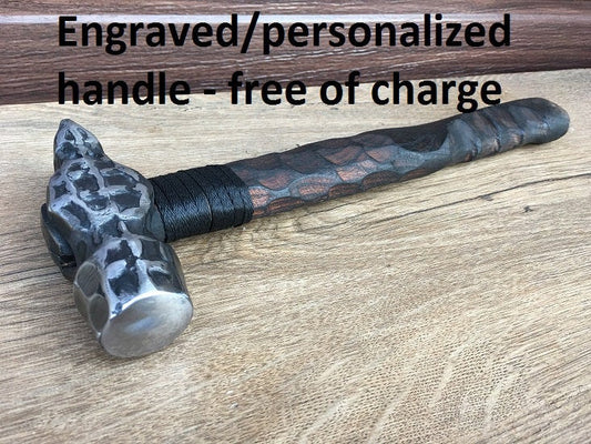 Mens gift, hand crafted hammer, handyman tool, viking hammer, mens birthday gift, mens best gift, iron gift for him, gift for Dad, Christmas