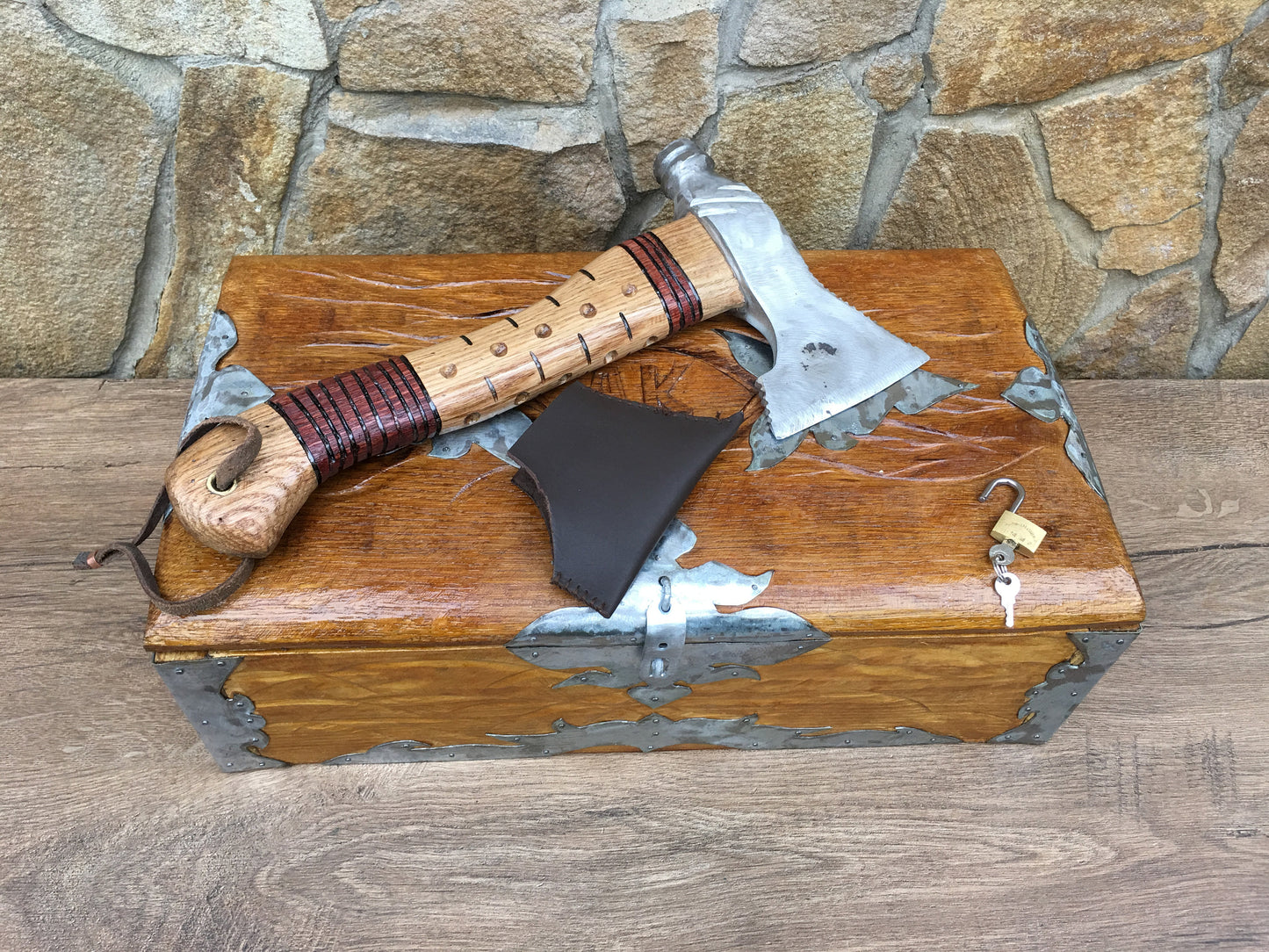 Viking axe, hatchet, tomahawk, axe, mens gift, viking, iron anniversary, bearded axe, metal art, wooden art, gift for men,mens birthday gift