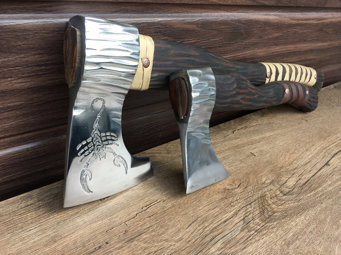 Retirement gift, mens gift, axe gift, viking axe, scorpion, viking armor, handyman gift, tools, grandpa gift, cosplay weapon, cosplay armor