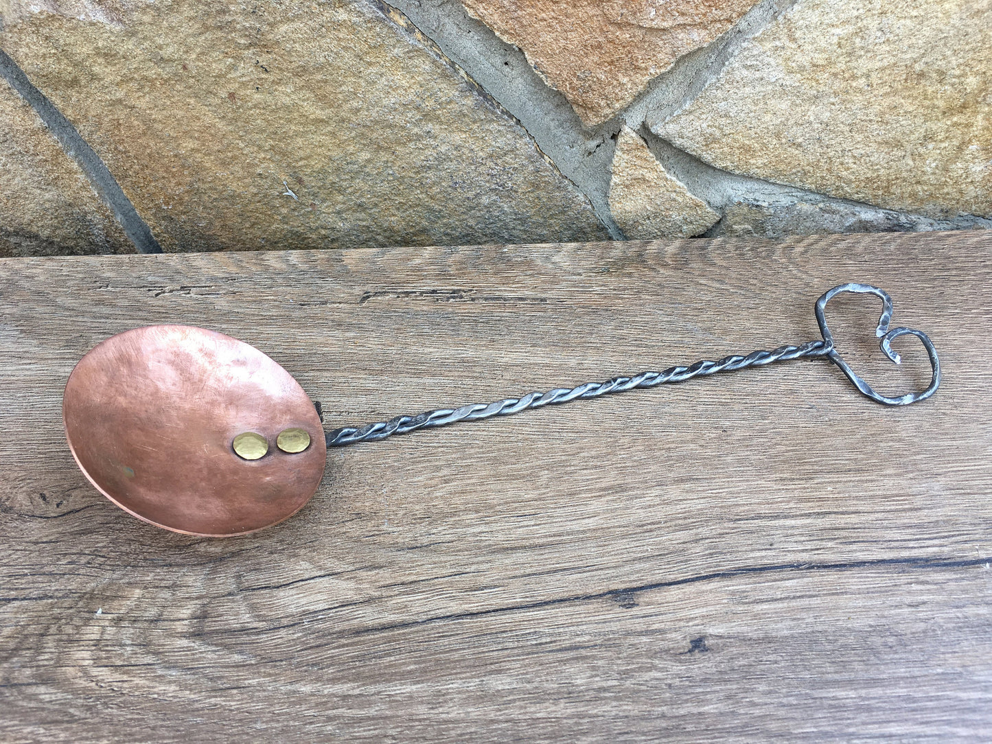 Copper spoon, copper gift, copper anniversary, 7th anniversary, copper charm, medieval spoon,mid century spoon, copper art, medieval cutlery