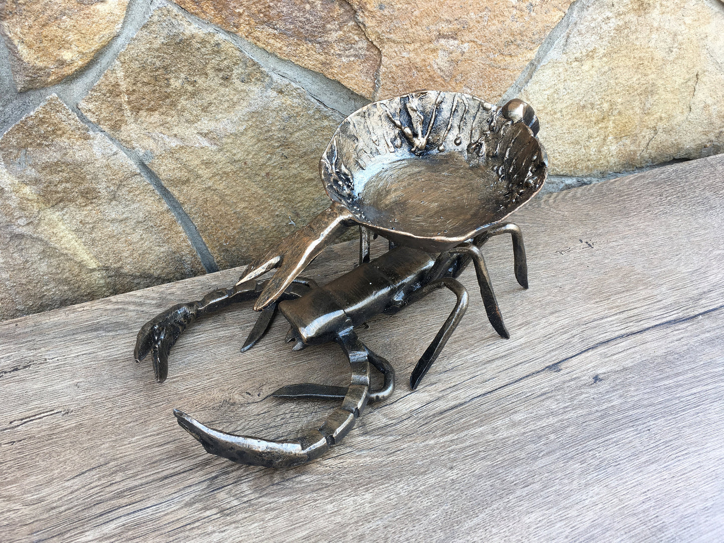 Ash tray, iron anniversary gift for her, iron anniversary gift for him, cigar ashtray, cigar holder,mens gift,manly gift,mens gifts,scorpion