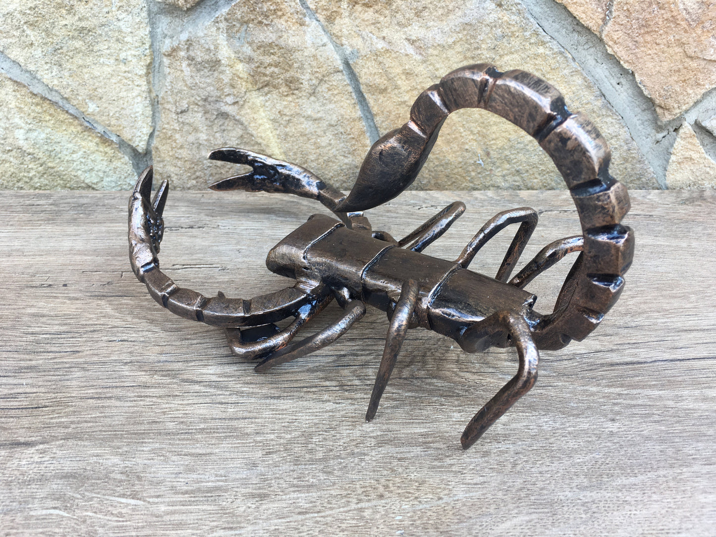 Scorpion, hand forged scorpion, scorpion figurine, arachnid sculpture, arachnophobia, bug, zodiac, taxidermy, horoscope Scorpio,zodiac gift