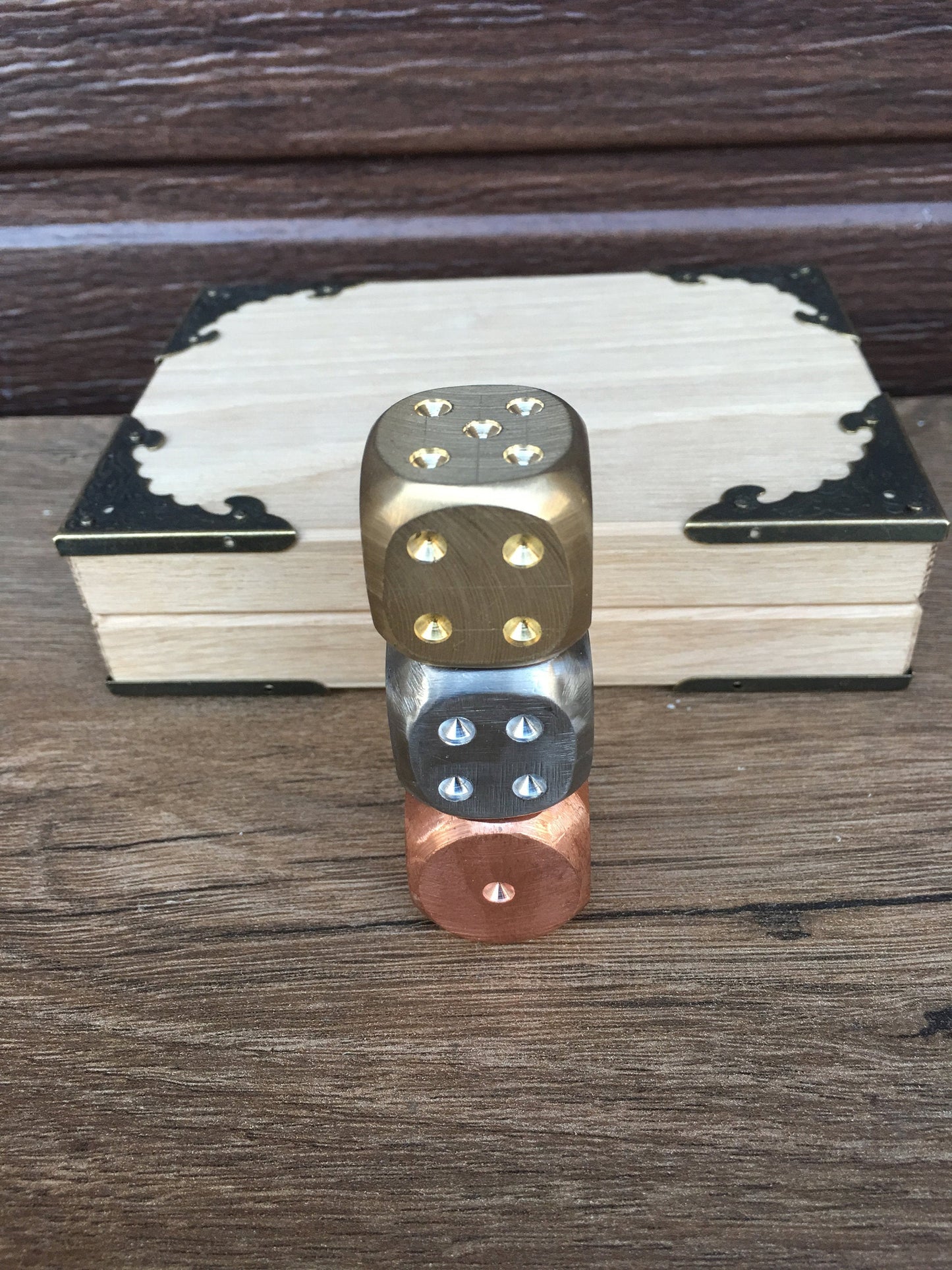 Wooden anniversary gift, 5th anniversary, wooden gift, 5 year anniversary, wooden anniversary, engraved wooden gift,day we met gift,dice set