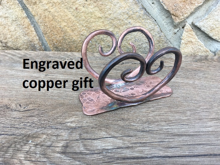7th anniversary gift, copper gifts, 7 year gifts, copper horseshoe, copper heart, copper anniversary,copper wedding,engagement,love talisman