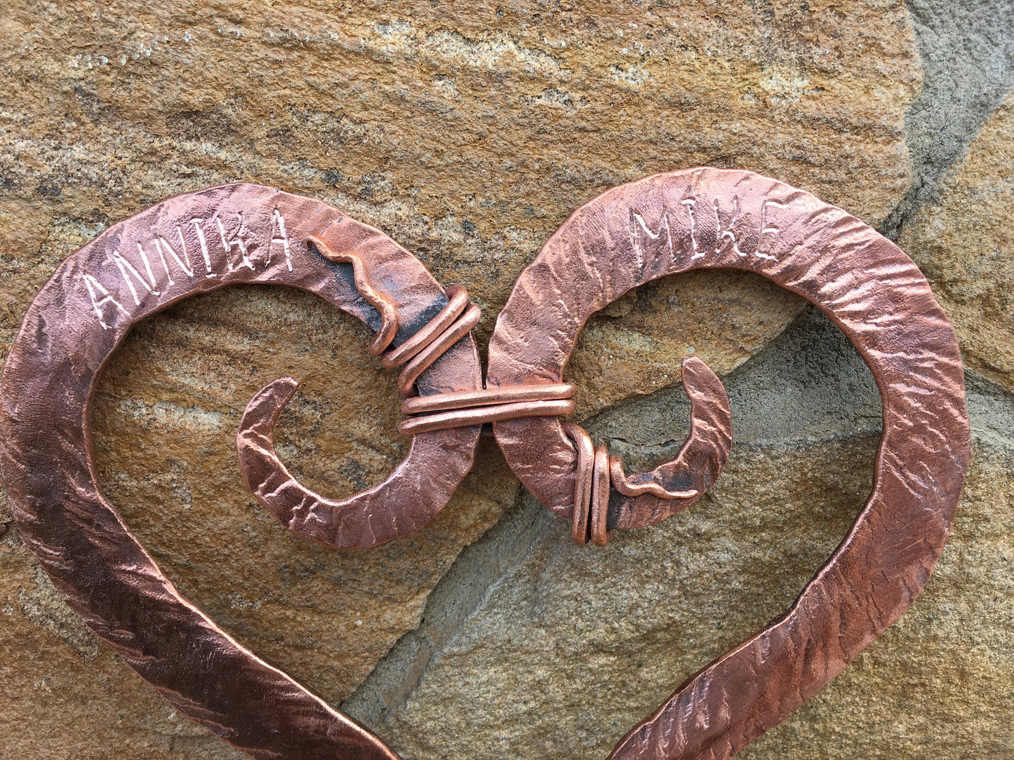 Copper gift, 7 year gift, 7th anniversary gift, copper anniversary gift, copper heart, copper gifts, copper gift for her, copper wedding