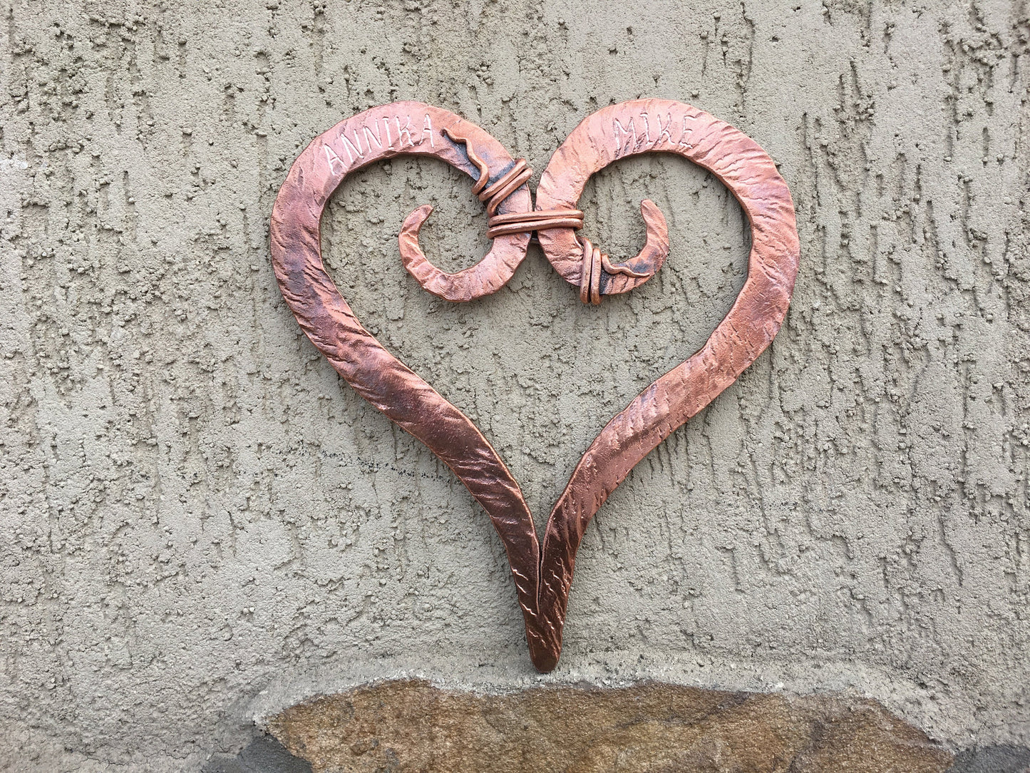 Copper gift, 7 year gift, 7th anniversary gift, copper anniversary gift, copper heart, copper gifts, copper gift for her, copper wedding