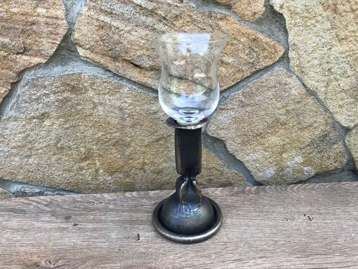 Hand forged candle holder, candlestick holder, iron gift for her, anniversary gift for her, wedding anniversary gift for her, iron gift