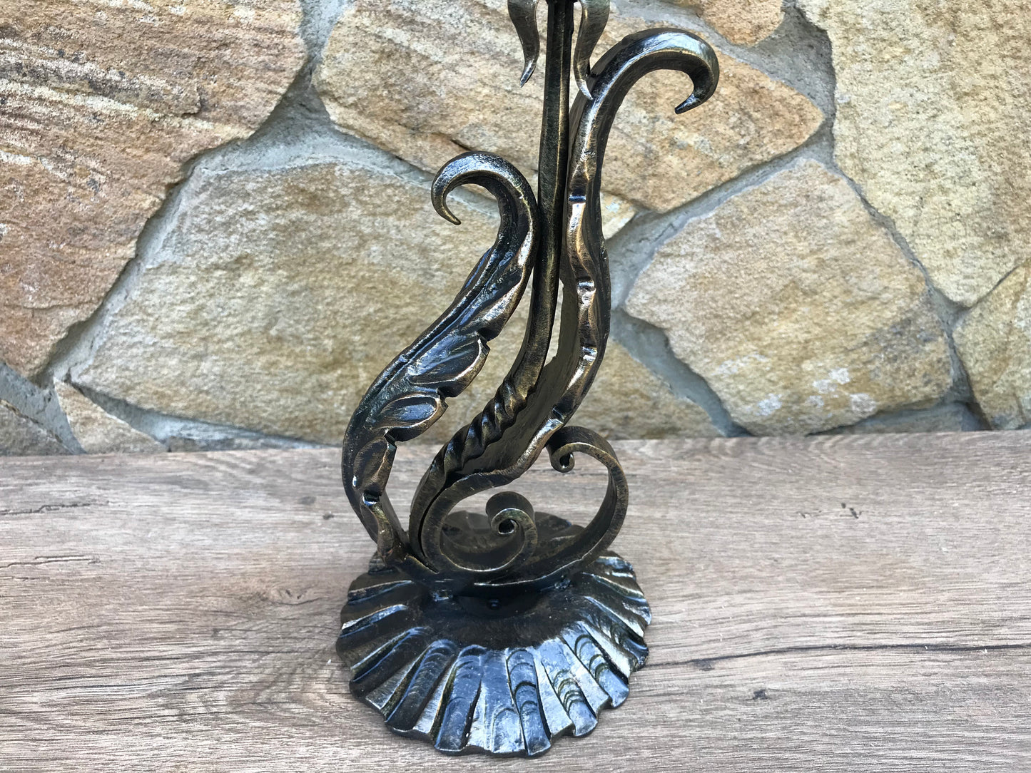 Metal candle holder,11 year anniversary,iron gift for her,steel anniversary gift for her,candlestick holder,wedding anniversary gift for her