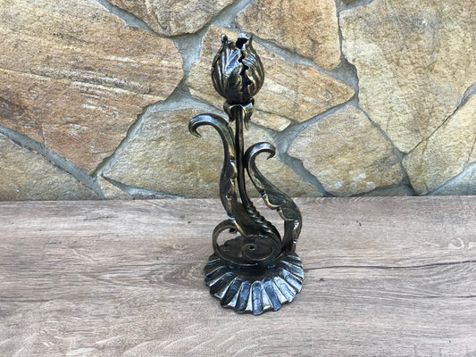 Metal candle holder,11 year anniversary,iron gift for her,steel anniversary gift for her,candlestick holder,wedding anniversary gift for her