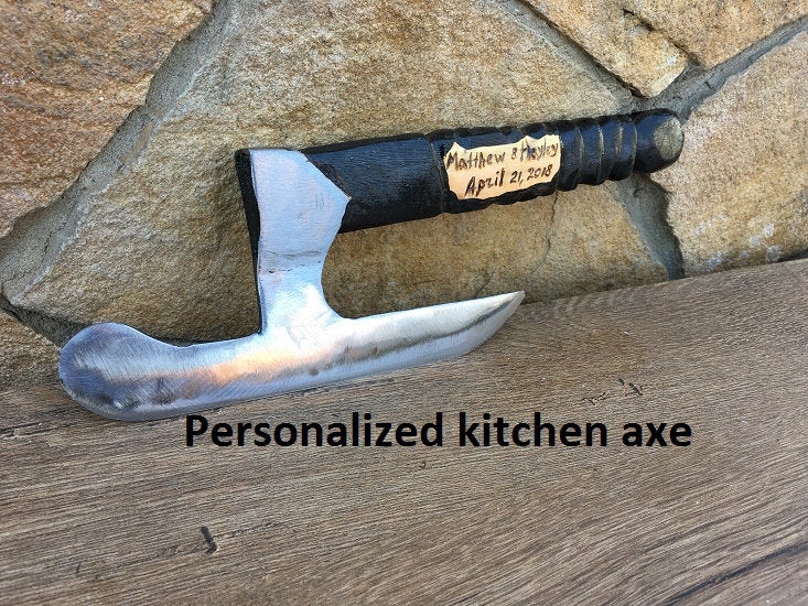 Kitchen axe, viking kitchen, mens gifts, medieval axe, danish broad axe, viking art, viking gifts, viking weapon,viking knife,culinary knife