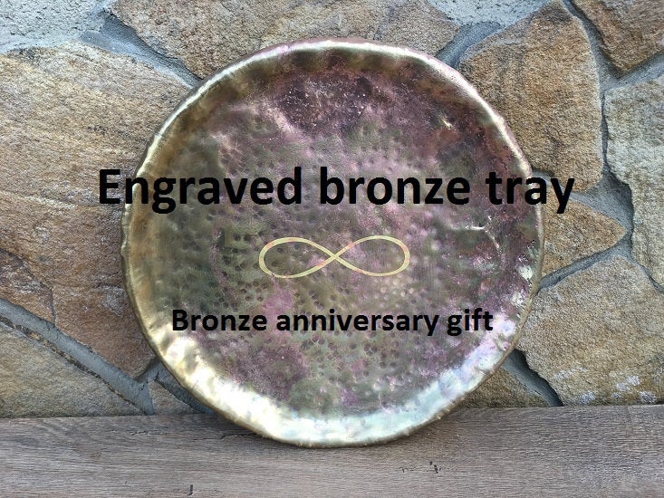 Bronze tray, bronze plate, bronze gift, bronze gift for him, bronze anniversary gifts for men, bronze bowl, bronze gift for men,bronze gifts