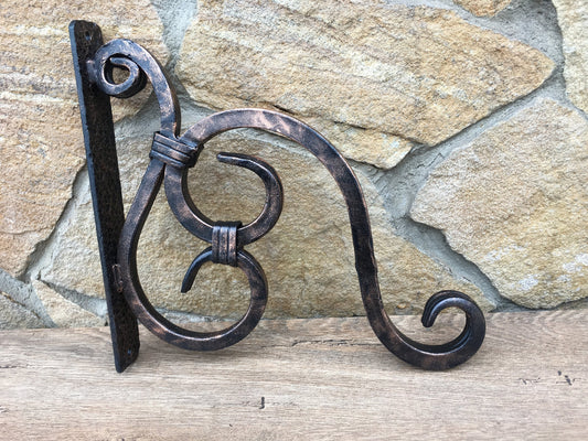 Iron anniversary gift for her, plant hook, plant hanger, plant holder, hanging plant, hanging planter, pot hook, flowerpot hanger,iron gifts