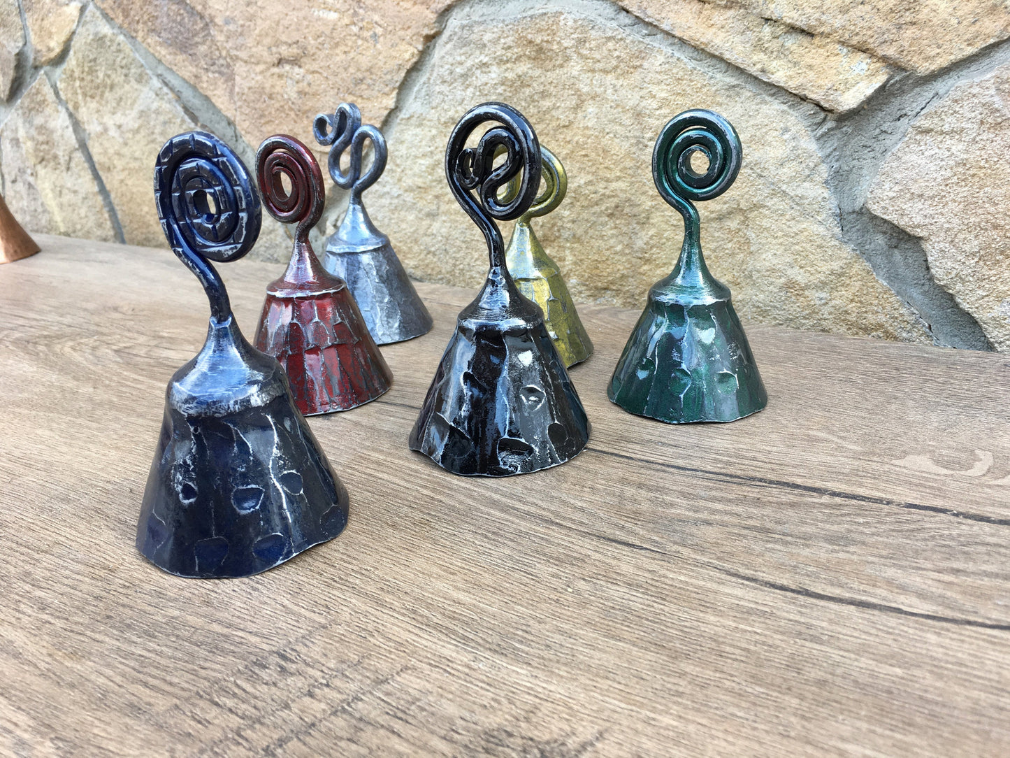 Wrought iron bell, handmade bell, hand forged bell, metal art, metal sculpture, metal gift, Christmas gift, birthday gift, Mother's day gift