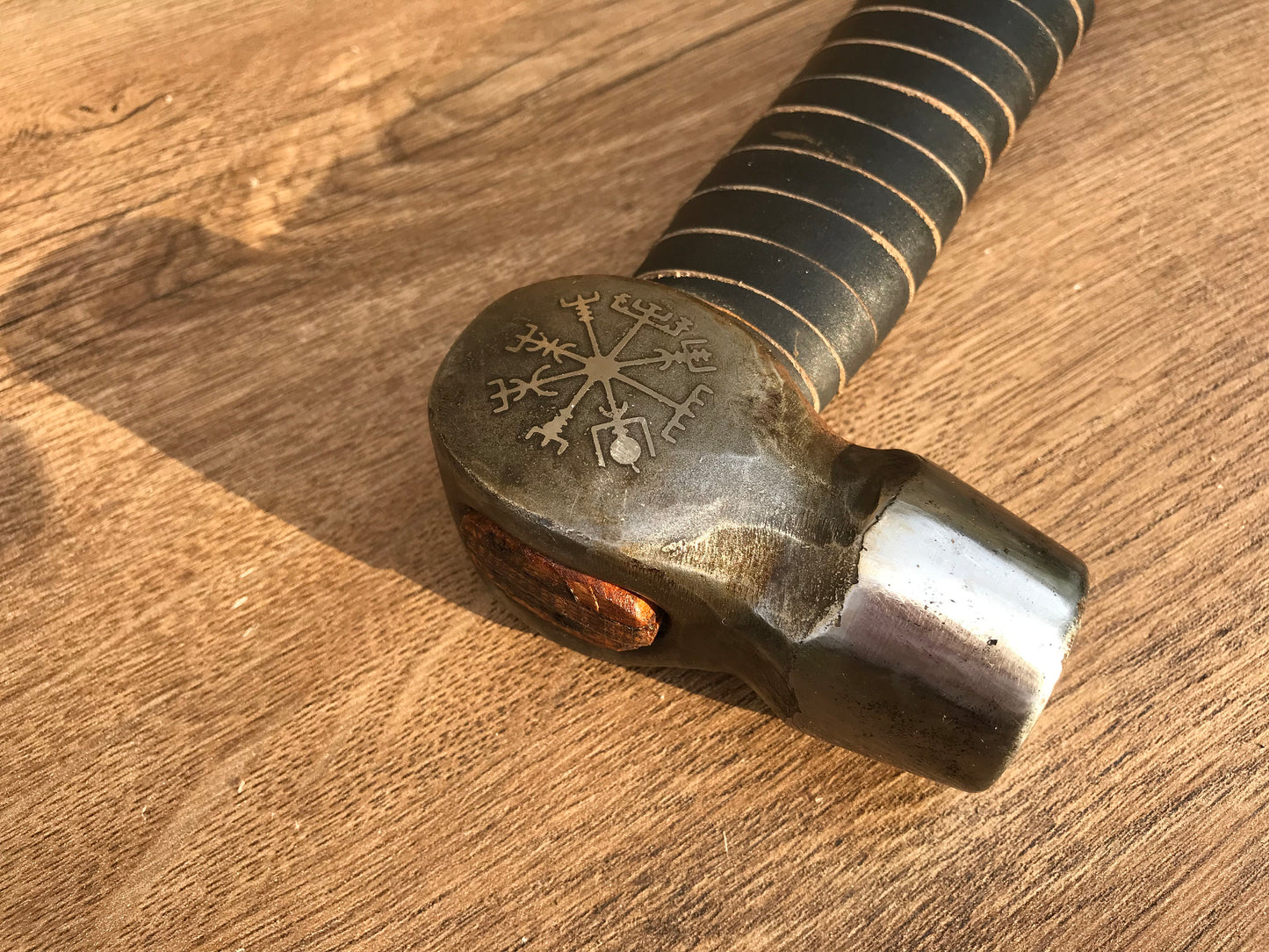 Viking hammer, engraved hammer, personalized hammer, custom hammer, triskele, Vegvisir, personal gifts, viking axe, mens gift, viking gift