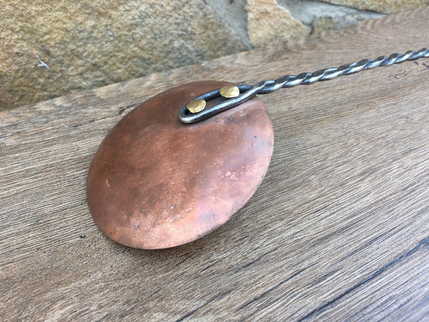 Copper spoon, copper gift, copper anniversary, 7th anniversary, copper charm, medieval spoon,mid century spoon, copper art, medieval cutlery