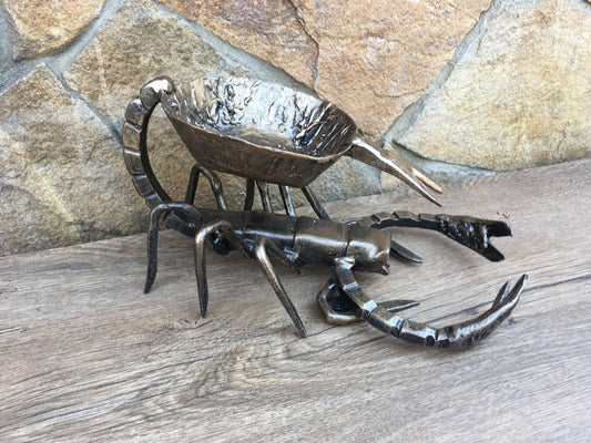 Ash tray, iron anniversary gift for her, iron anniversary gift for him, cigar ashtray, cigar holder,mens gift,manly gift,mens gifts,scorpion