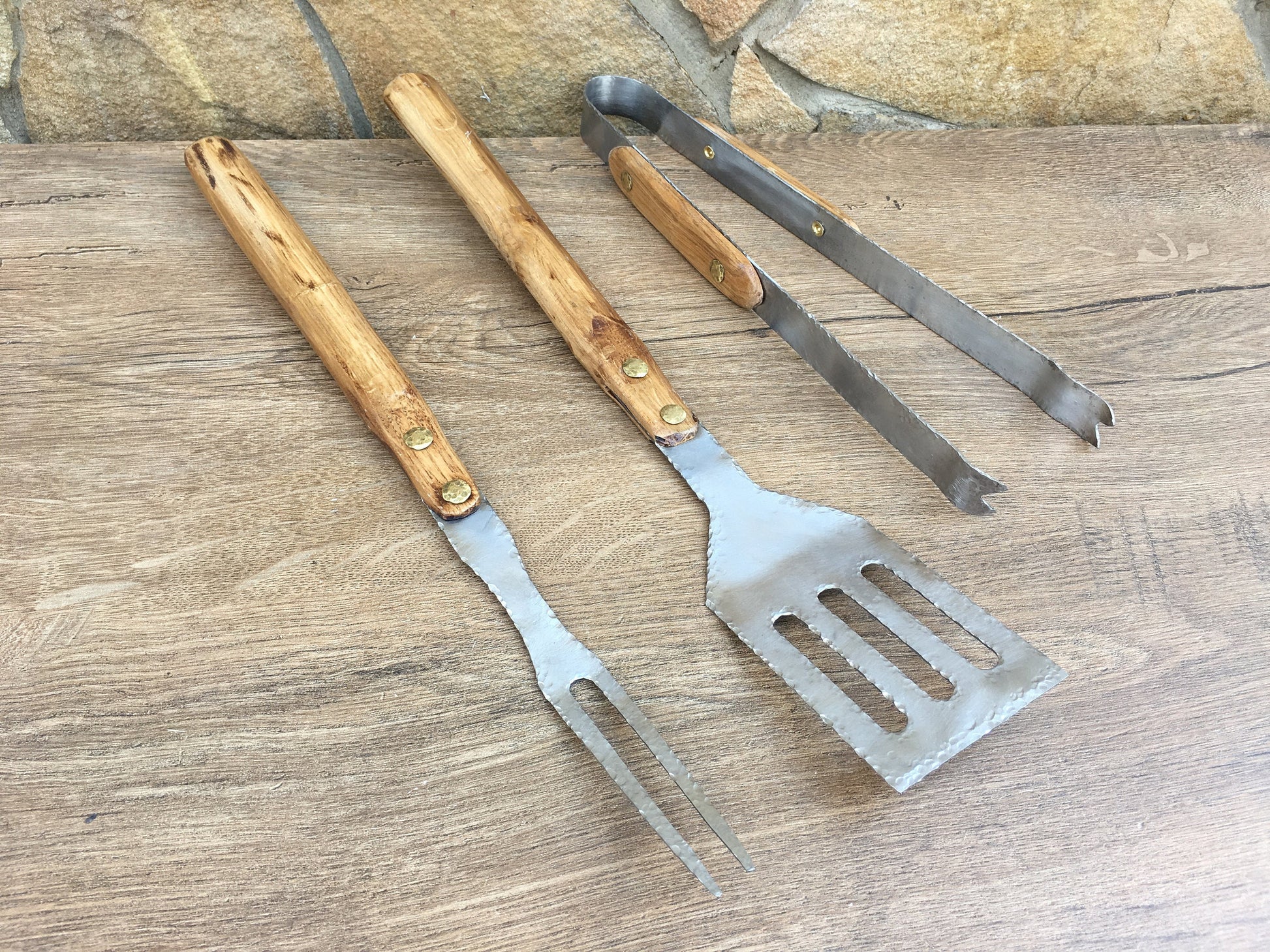 Personalized gift, BBQ tools, grill tools, skewers, 6th anniversary, 11th anniversary, Christmas, birthday, Fathers Day, iron gift, camping
