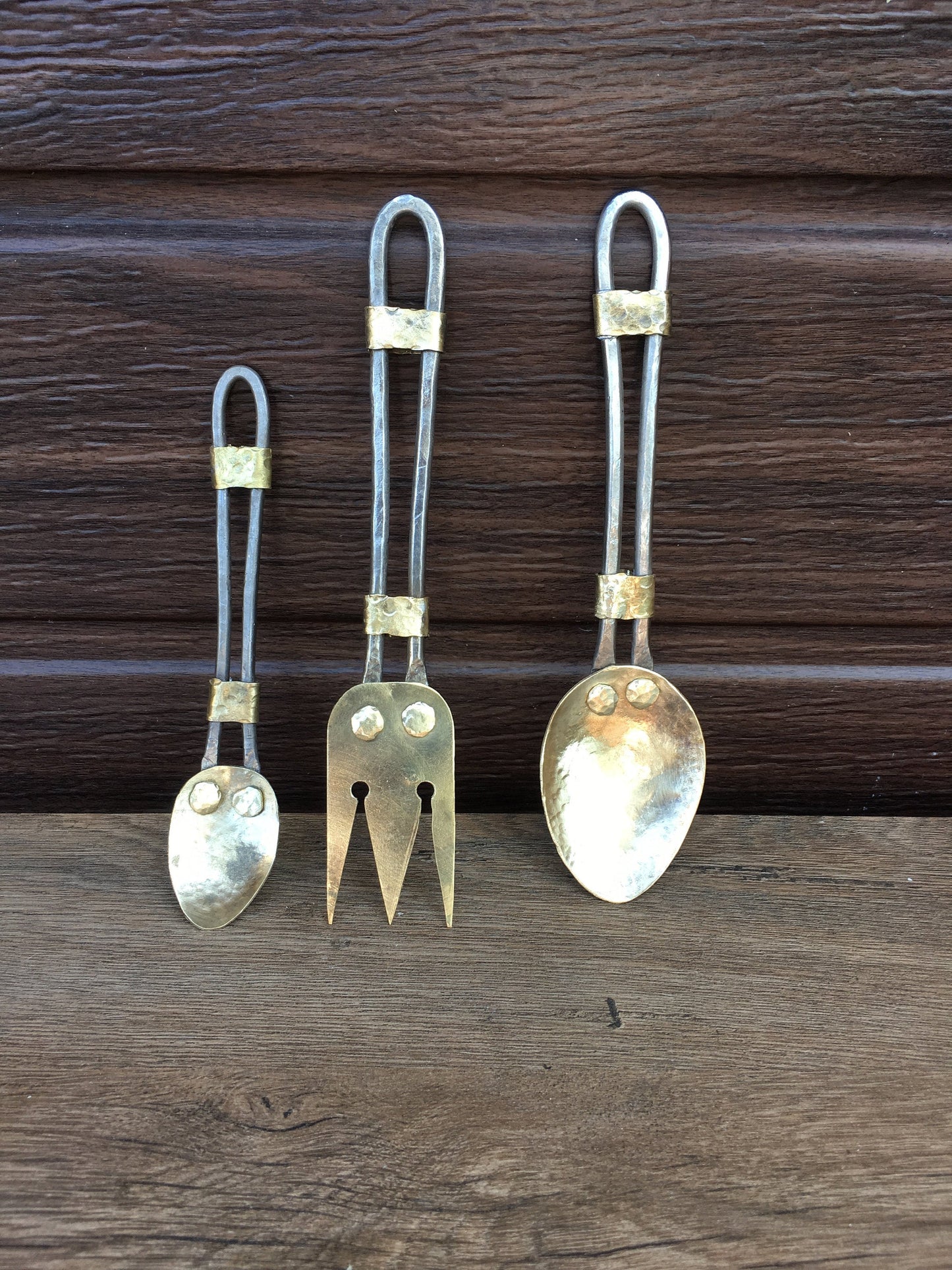 Bronze cutlery, bronze anniversary, bronze gift, antique bronze, mid century cutlery, cutlery, mid century flatware, medieval fork,tea spoon