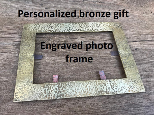 Bronze photo frame, photo frame, 8th anniversary, 8 year anniversary, 19th anniversary, bronze gifts, bronze anniversary, bronze gift idea