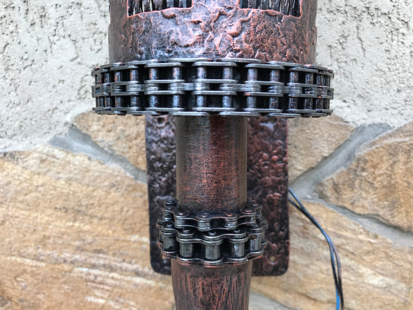 Steampunk sconce, wall sconce, industrial sconce, industrial sconce light, recycled light fixture, steampunk lamp, steampunk light, cross