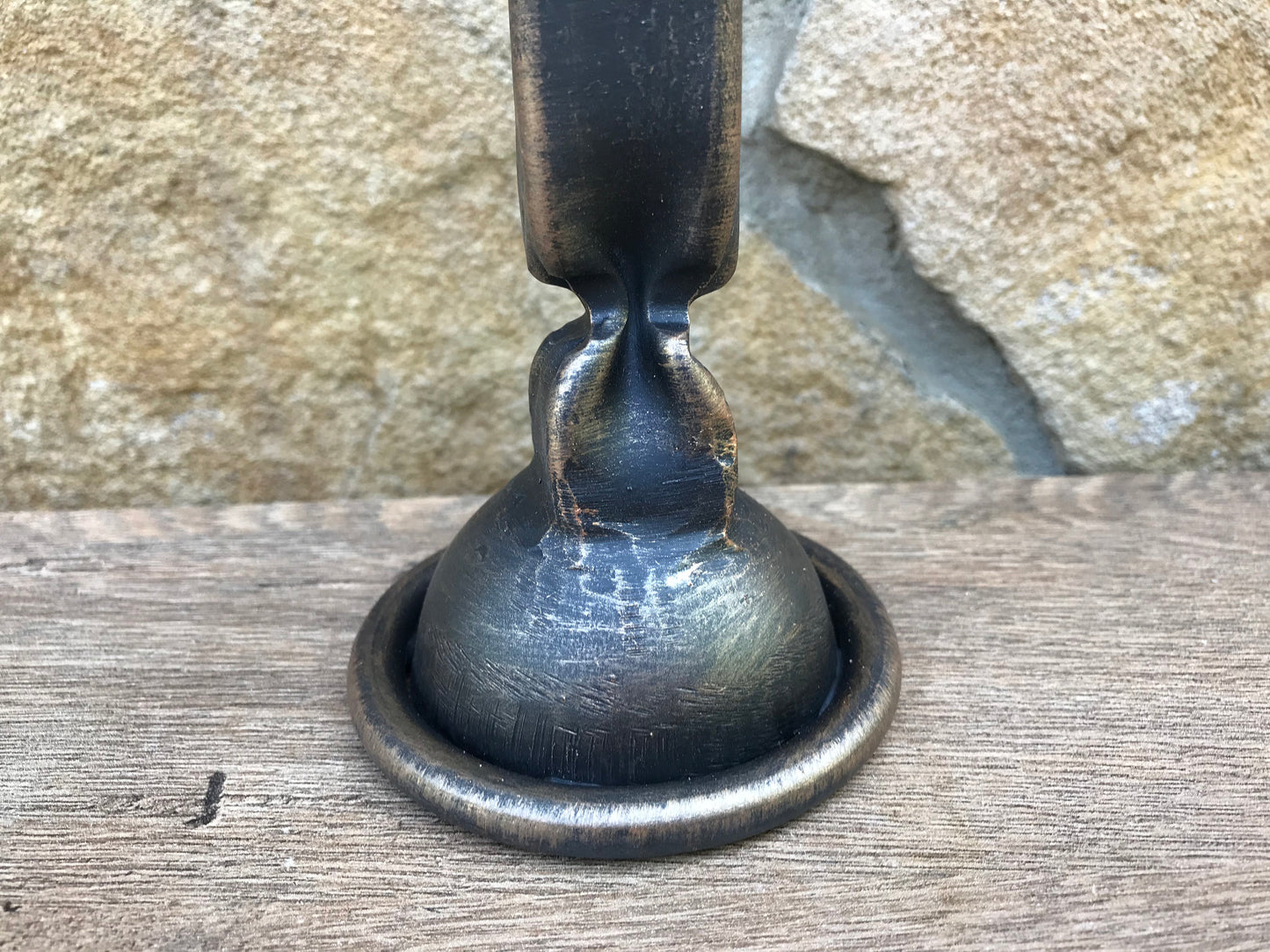 Hand forged candle holder, candlestick holder, iron gift for her, anniversary gift for her, wedding anniversary gift for her, iron gift