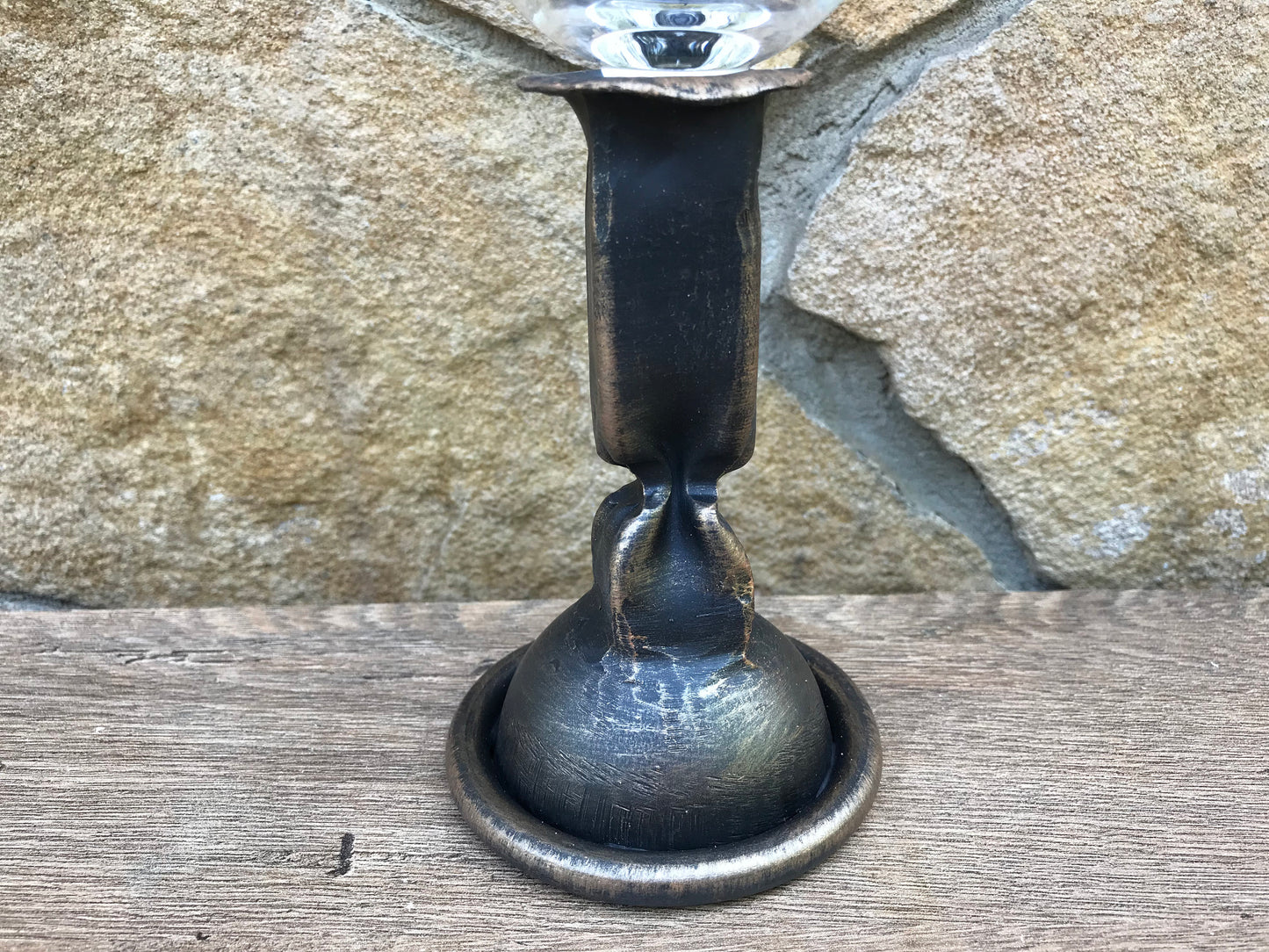 Hand forged candle holder, candlestick holder, iron gift for her, anniversary gift for her, wedding anniversary gift for her, iron gift