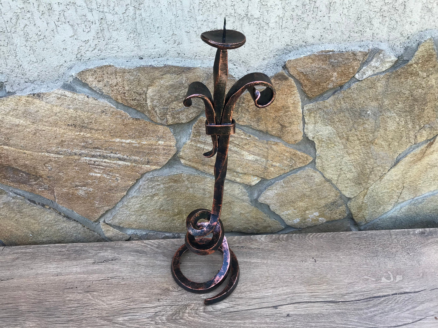 Candle holder,6 year anniversary,iron gift for her,steel anniversary gift for her,candlestick holder,wedding anniversary gift for her