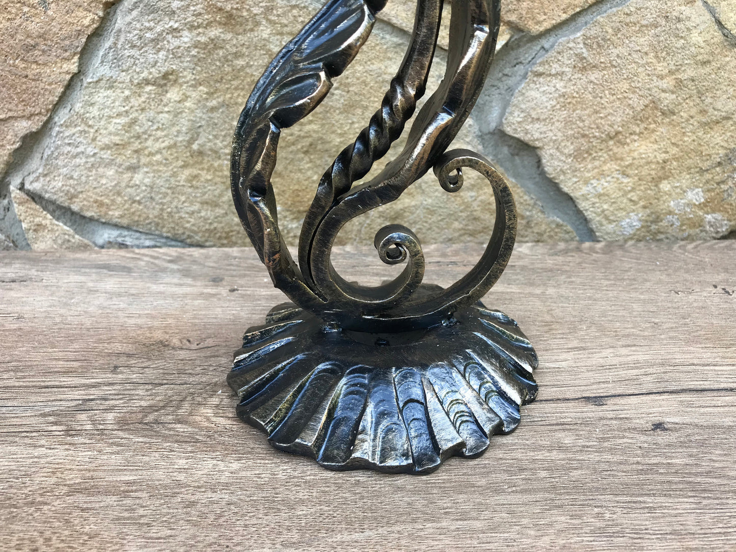 Metal candle holder,11 year anniversary,iron gift for her,steel anniversary gift for her,candlestick holder,wedding anniversary gift for her