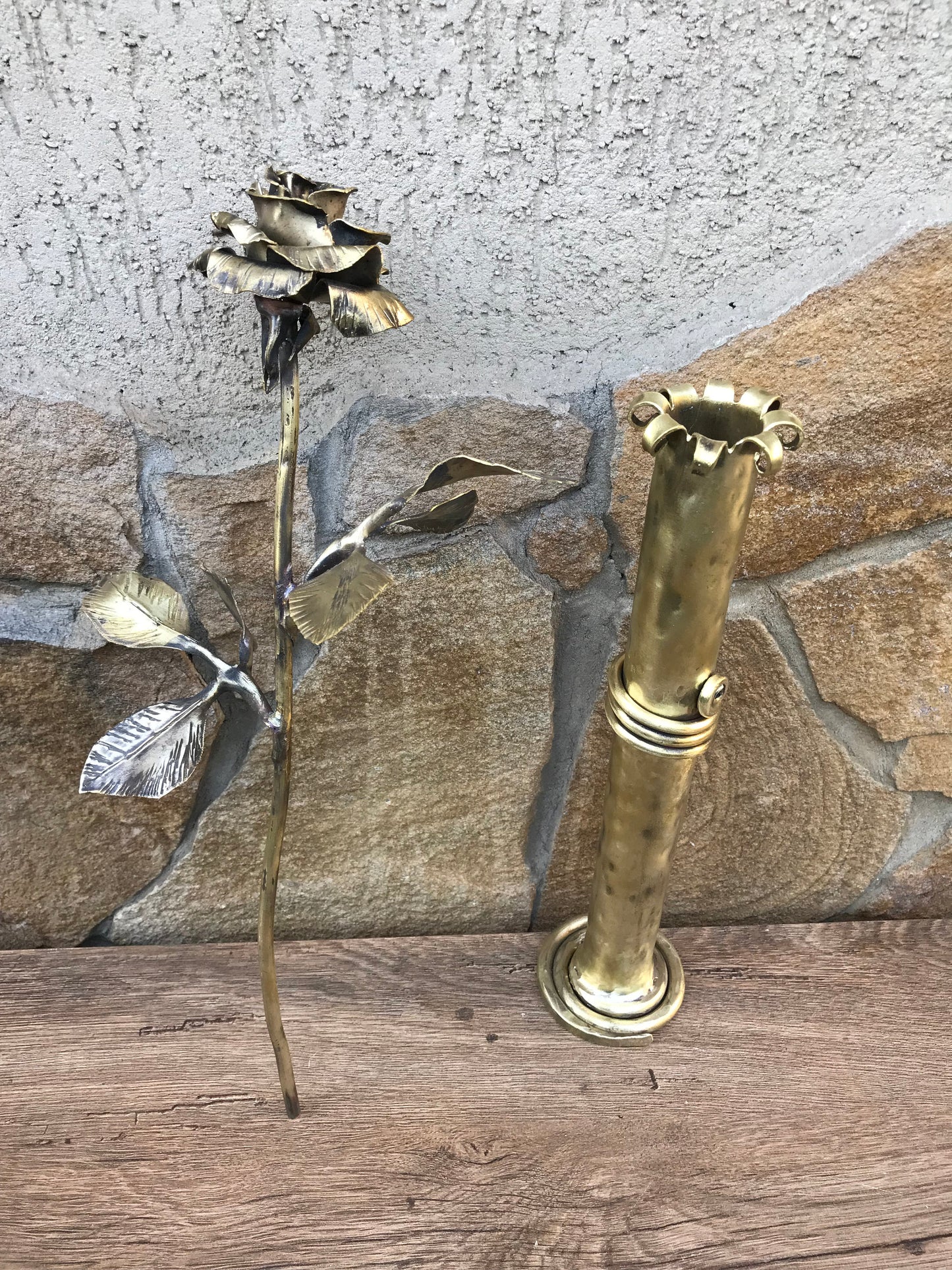 Bronze rose, bronze vase,bronze gift,bronze flower,bronze gift for wife,bronze gift for women,8th anniversary gift,bronze anniversary,bronze