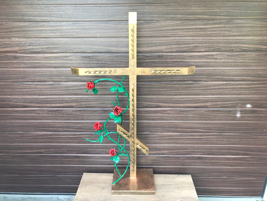 Cross for grave, grave marker, funeral, remembrance gift, memory cross, in memory gift, memorial gift, grieving gift, memorials, cemetery