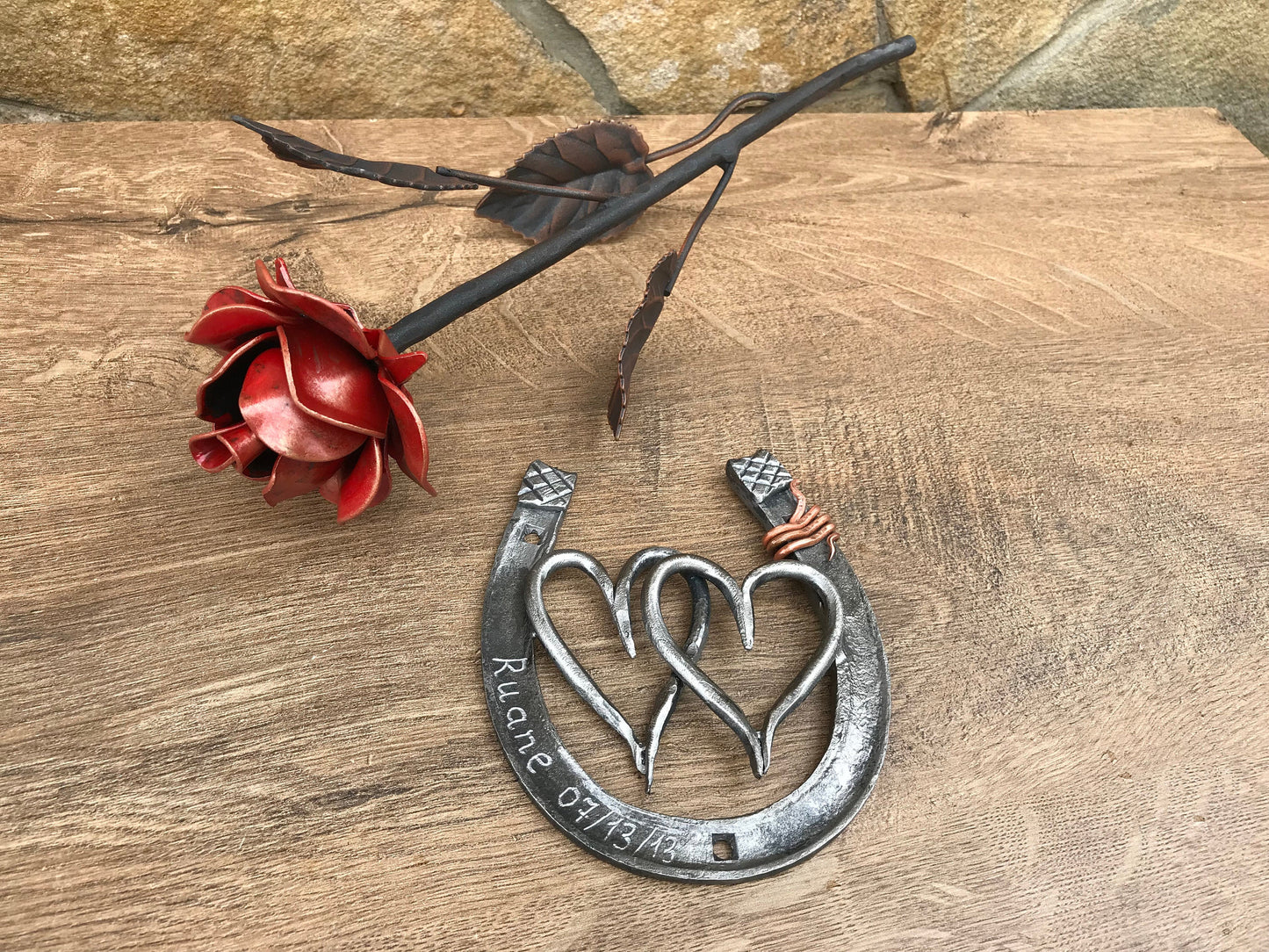 Iron gift for her, iron anniversary, 6th anniversary gift, iron gift, 6th anniversary gift for her,iron rose,iron horseshoe,anniversary gift