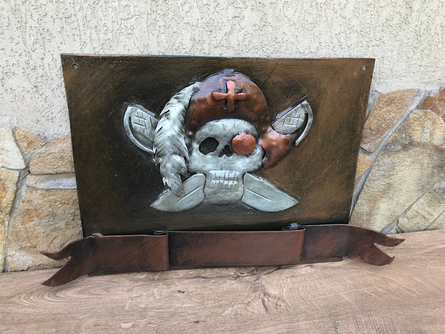 Iron pirate decor, pirate gift, iron pirate, pirate flag, pirate skull,pirate wall art,metal sculpture,iron gifts,treasure map,custom pirate
