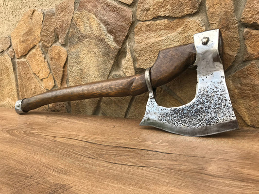 Mens gift, mens birthday gift, his birthday gift, 6th anniversary gift, viking axe, hatchet, medieval axe, iron anniversary, handyman gift