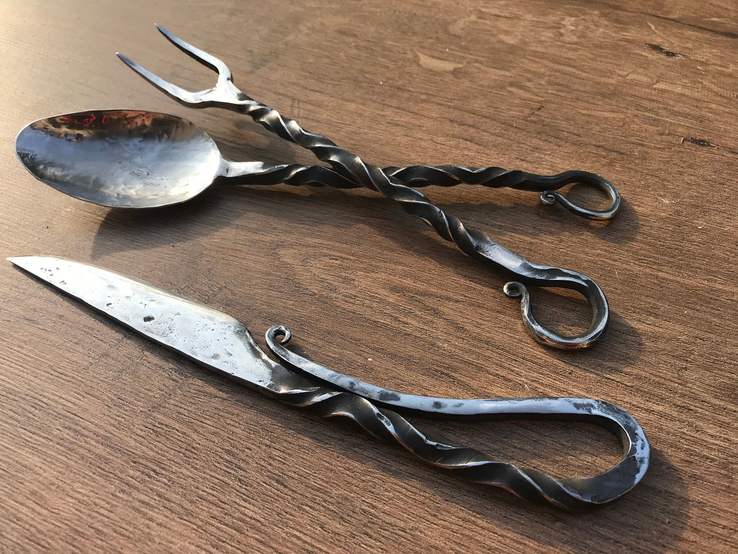 Cutlery set, stainless steel, steel gift, knife, spoon, fork, BBQ gift,BBQ fork,stainless steel gifts,grill tools, flatware,medieval cutlery