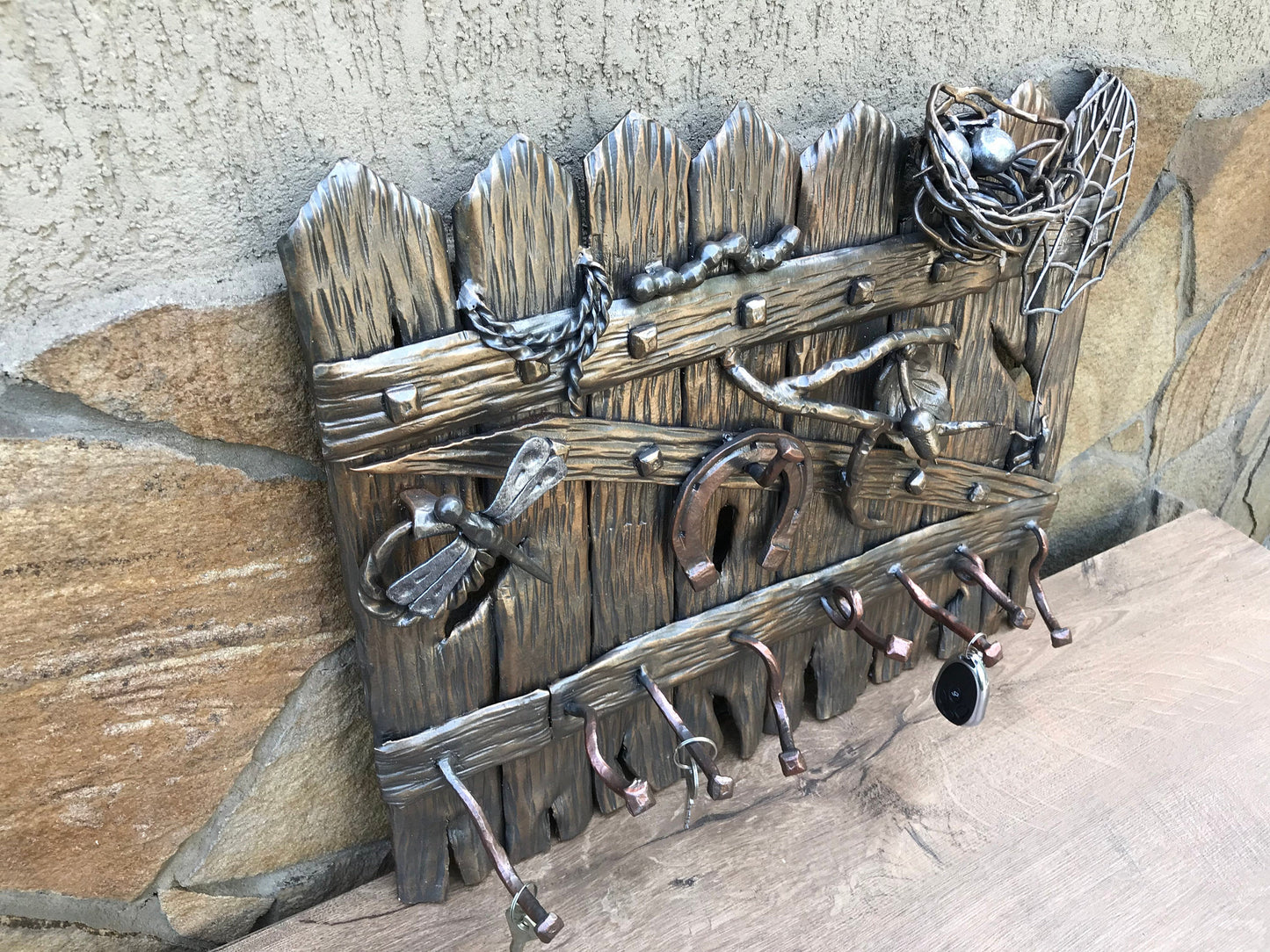 Key holder, towel hooks, wall key holder, key rack, wall key rack,rustic decor,rustic gift,farmhouse, iron gift,iron anniversary,metal decor