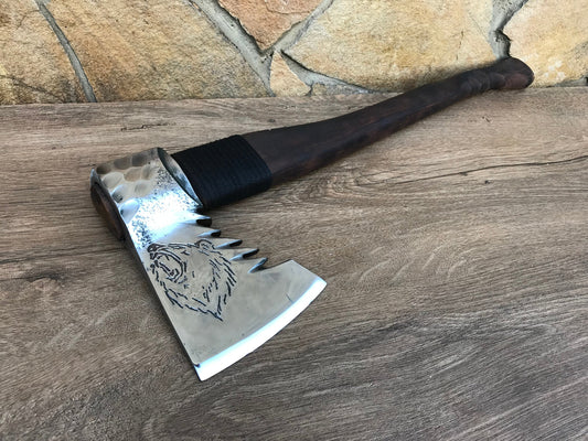 Manly gift, iron anniversary gift, hatchet, steel anniversary gift, gift for men, Christmas gift, graduation gift, viking axe, iron gift,