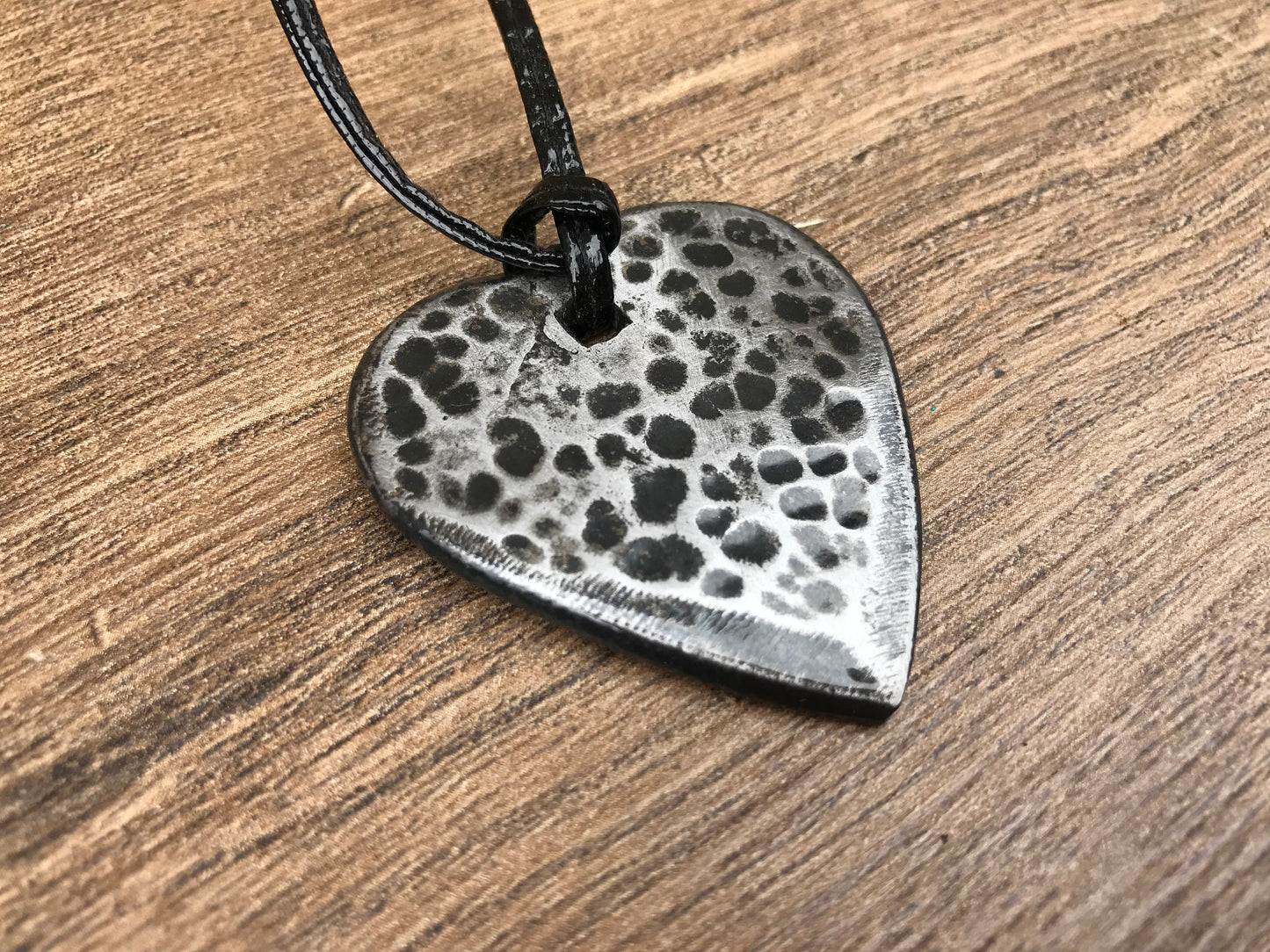 Engraved iron gift, 6th anniversary gift, iron anniversary, iron heart, iron necklace, iron gift, gift box, iron pendant, iron jewelry, love