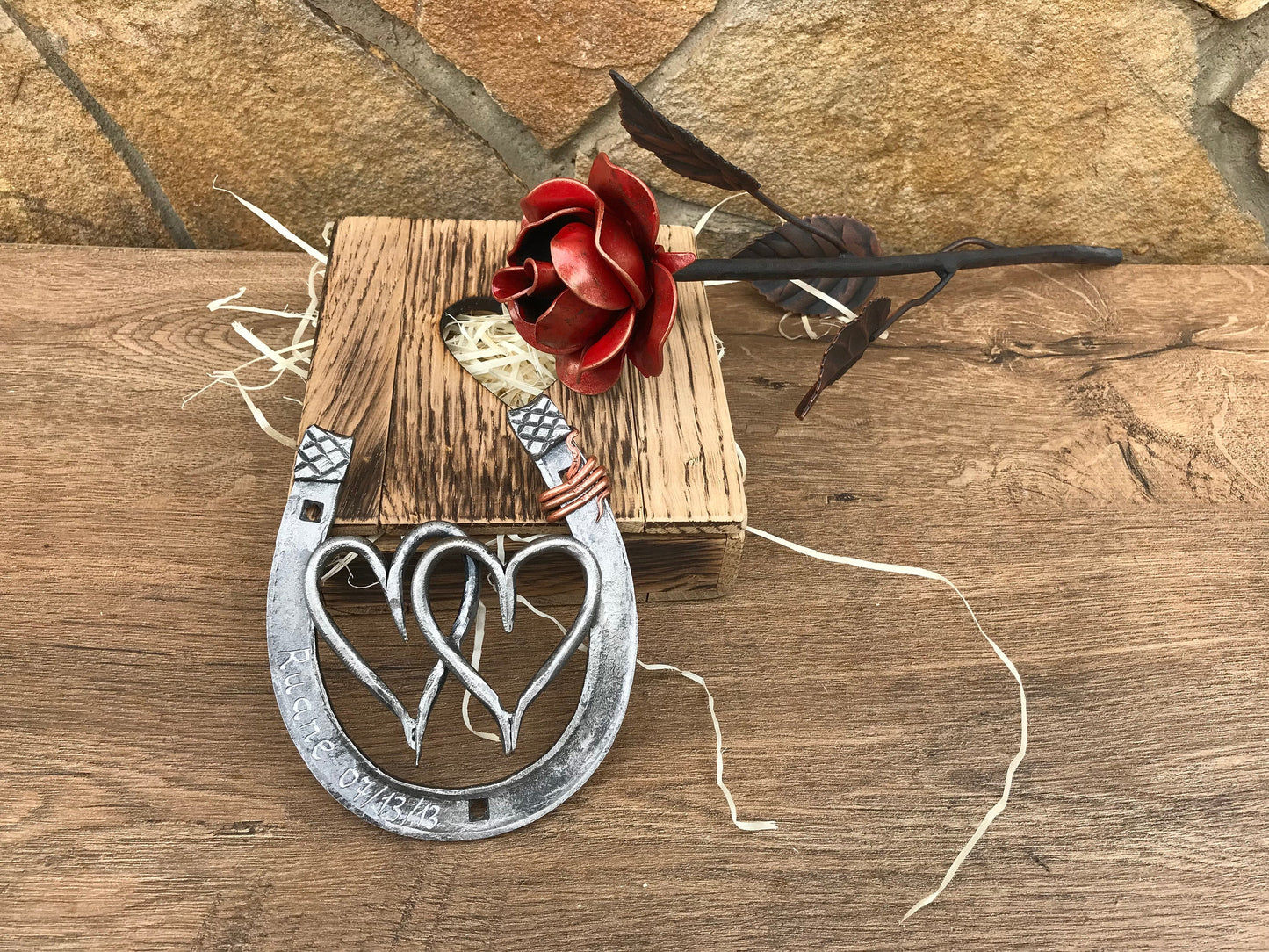 Iron gift for her, iron anniversary, 6th anniversary gift, iron gift, 6th anniversary gift for her,iron rose,iron horseshoe,anniversary gift