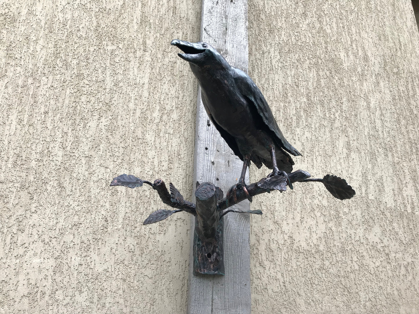 Crow, iron crow, metal sculpture, metal figurine, art object, hand forged sculpture, crow figurine, metal art, metal wall art, crow decor