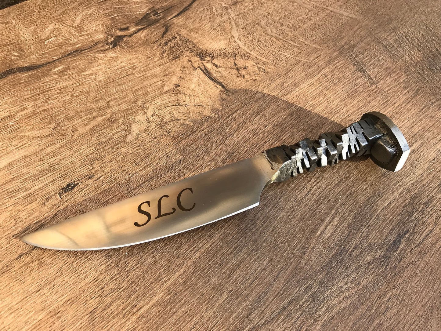 11th anniversary, steel gifts for him, engraved steel gift, railroad spike knife, 11th anniversary gift for him, steel jewelry, steel gifts