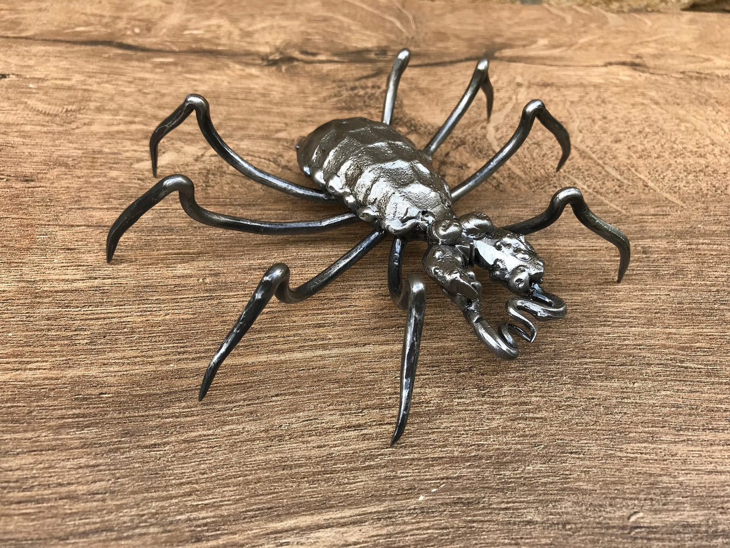 Spider, metal spider, hand forged spider, spider figurine, iron gift for him, kids birthday, spider party, spiderman, spiderman cosplay